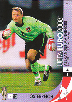 Alex Manninger Switzerland Panini Euro 2008 Card Game #9